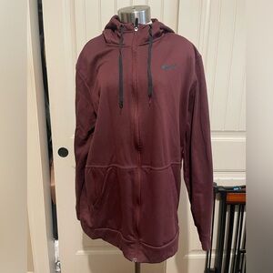 Nike Burgundy Dri-FIT Hoodie